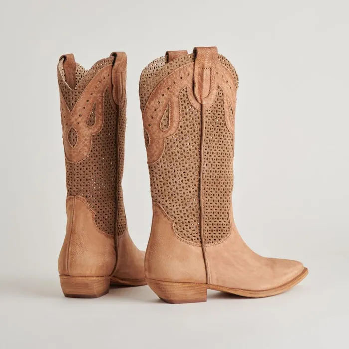 Boots and Booties Women Dolce Vita Ranch Boots Dk Brown Suede