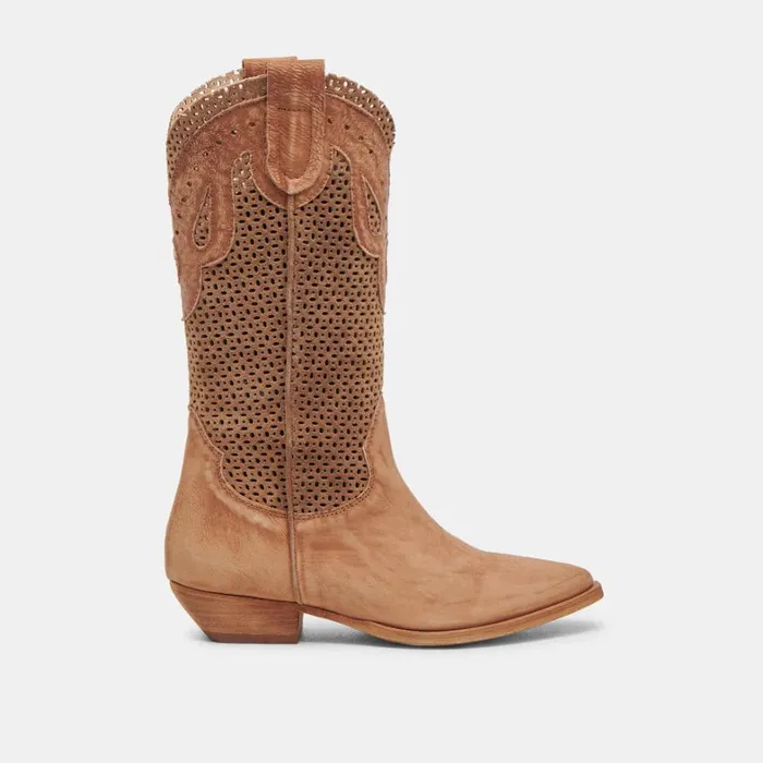 Boots and Booties Women Dolce Vita Ranch Boots Dk Brown Suede