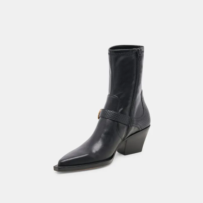 Boots and Booties Women Dolce Vita Rave Wide Calf Boots Black Leather