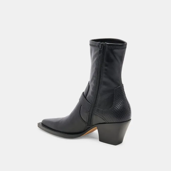 Boots and Booties Women Dolce Vita Rave Wide Calf Boots Black Leather