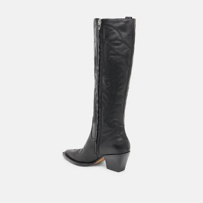 Boots and Booties Women Dolce Vita Ryatt Wide Calf Boots Black Leather