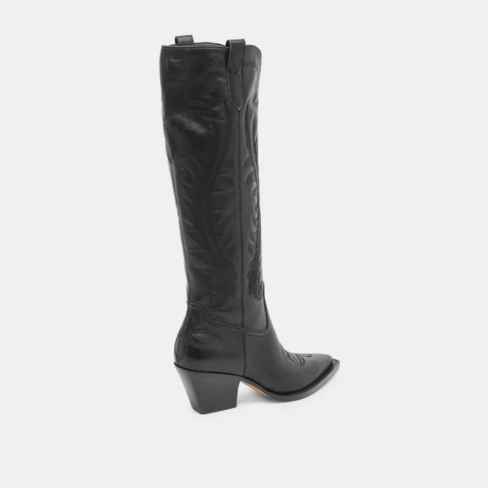 Boots and Booties Women Dolce Vita Ryatt Wide Calf Boots Black Leather