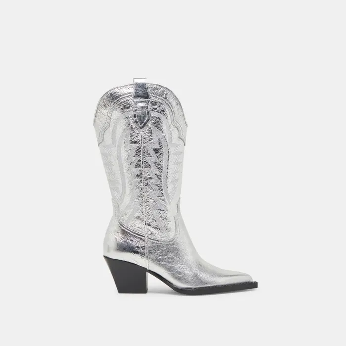 Boots and Booties Women Dolce Vita Ryland Extra Wide Calf Boots Silver Distressed Leather Boots and Booties Women Dolce Vita Ryland Extra Wide Calf Boots Silver Distressed Leather