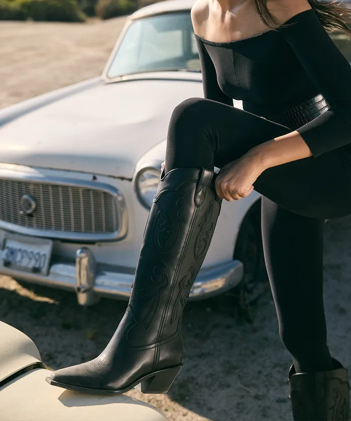 Boots and Booties Women Dolce Vita Samsin Boots Black Leather