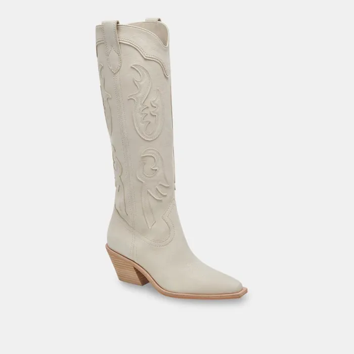 Boots and Booties Women Dolce Vita Samsin Boots Ivory Nubuck