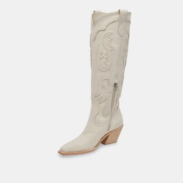Boots and Booties Women Dolce Vita Samsin Boots Ivory Nubuck