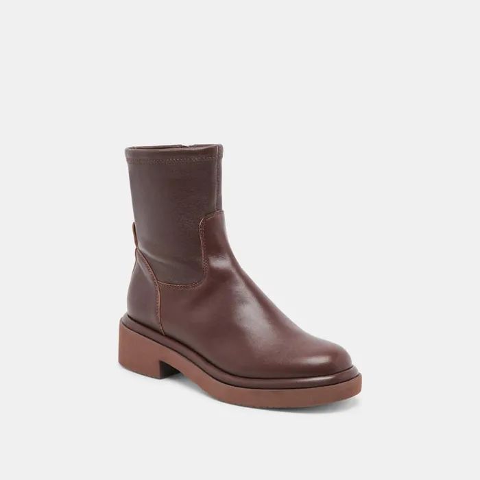 Boots and Booties Women Dolce Vita Simaya H2O Boots Mahogany Leather