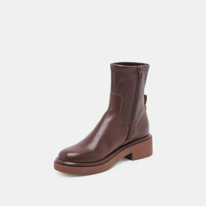 Boots and Booties Women Dolce Vita Simaya H2O Boots Mahogany Leather