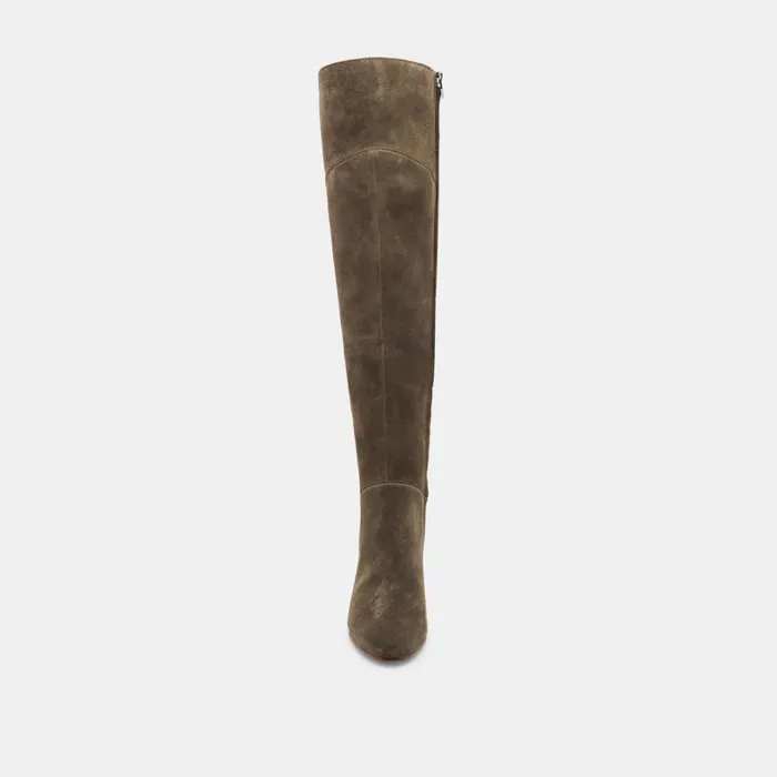 Boots and Booties Women Dolce Vita Sury Wide Calf Boots Army Suede