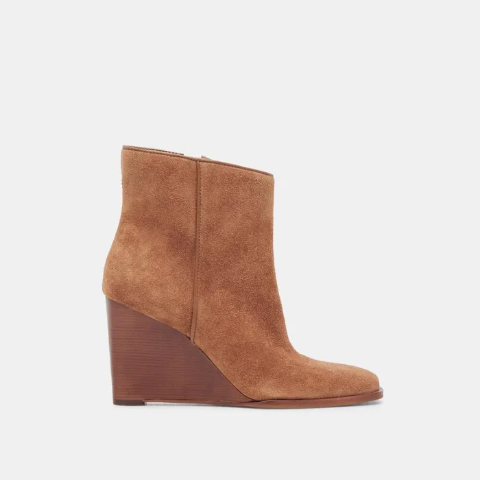 Boots and Booties Women Dolce Vita Susann Booties Chestnut Suede