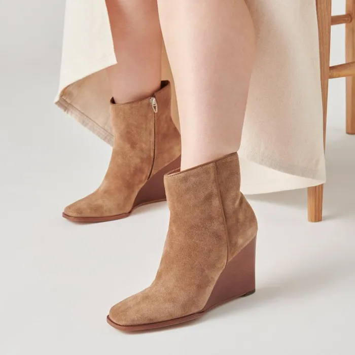 Boots and Booties Women Dolce Vita Susann Booties Chestnut Suede