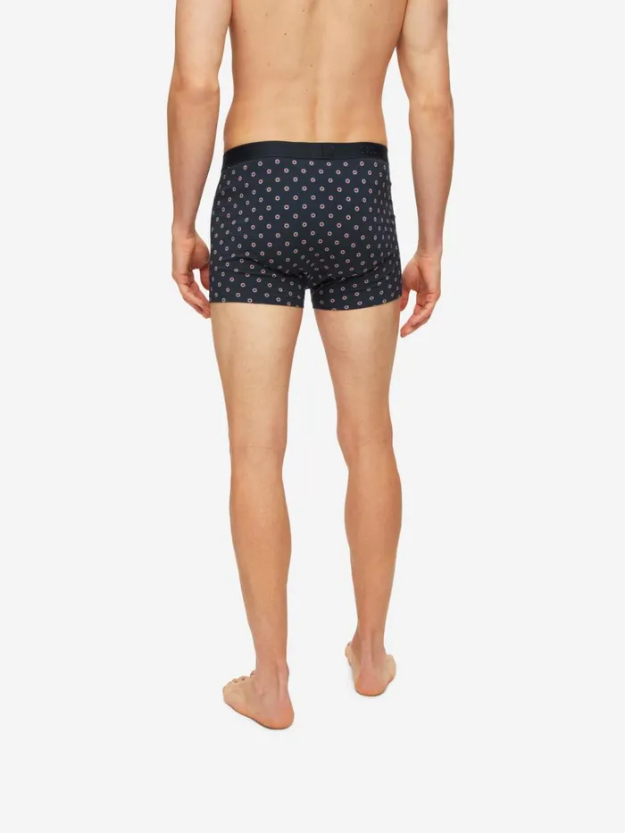 Boxer Briefs Men Derek Rose Boxer Briefs Spot 5 Pima Cotton Stretch Navy