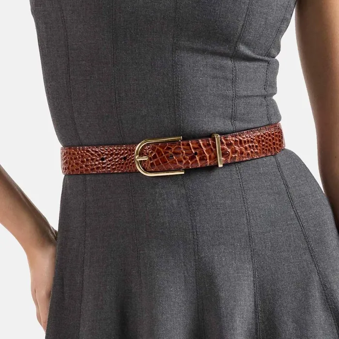 Brahmin Belts Medium Leather Gold Buckle Belt Grey Classic Snake 8211 Women Brahmin Belts Medium Leather Gold Buckle Belt Grey Classic Snake 8211 Women