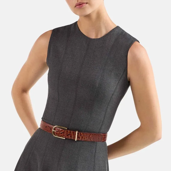 Brahmin Belts Medium Leather Gold Buckle Belt Grey Classic Snake 8211 Women Brahmin Belts Medium Leather Gold Buckle Belt Grey Classic Snake 8211 Women