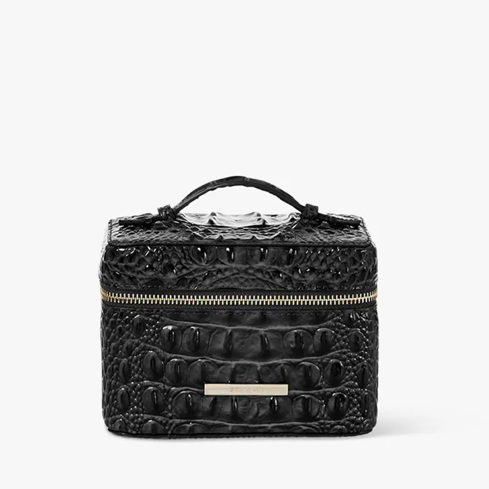Brahmin Cosmetic Cases and Travel Small Charmaine Black Melbourne 8211 Women