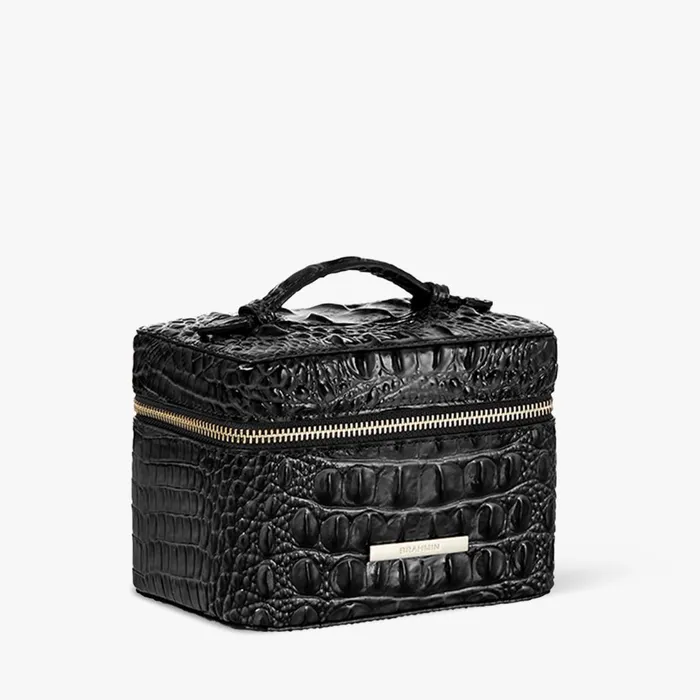 Brahmin Cosmetic Cases and Travel Small Charmaine Black Melbourne 8211 Women