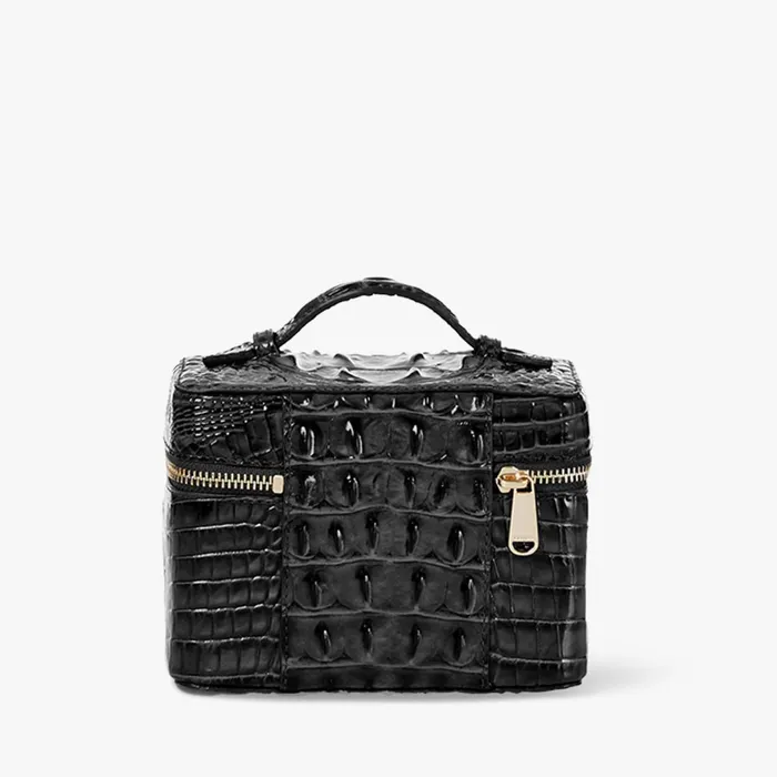 Brahmin Cosmetic Cases and Travel Small Charmaine Black Melbourne 8211 Women
