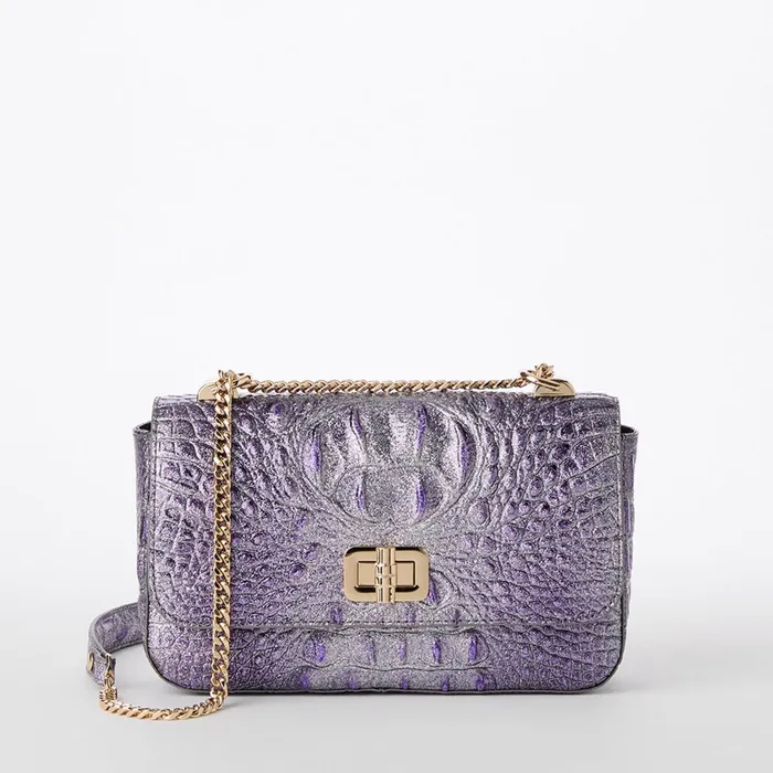 Brahmin Crossbodies Rosa Purple Glitter Melbourne 8211 Women