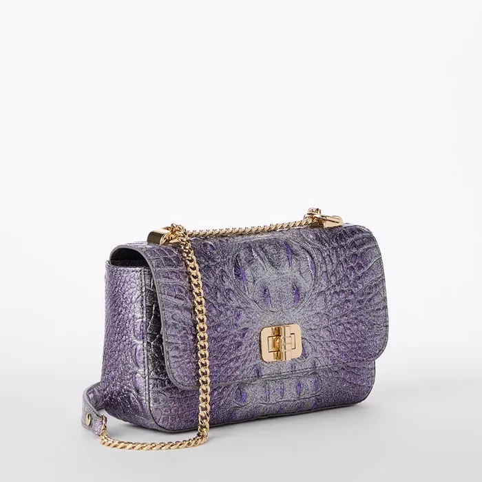 Brahmin Crossbodies Rosa Purple Glitter Melbourne 8211 Women