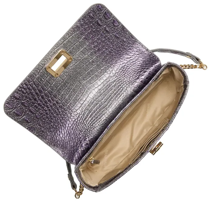 Brahmin Crossbodies Rosa Purple Glitter Melbourne 8211 Women