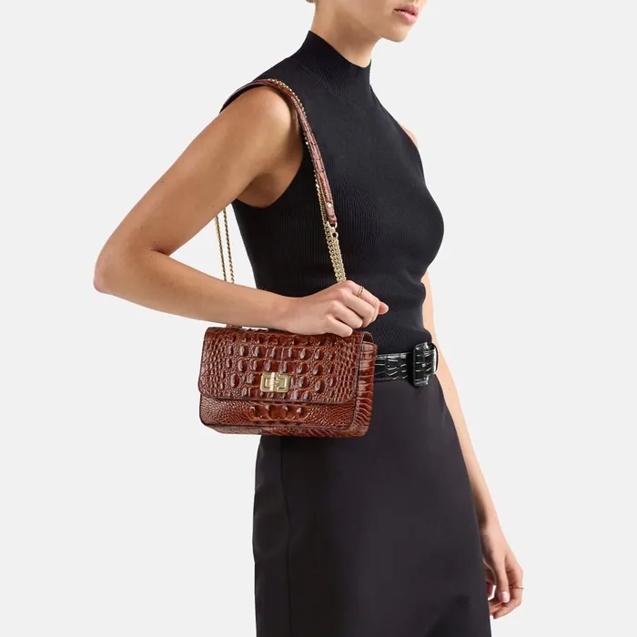 Brahmin Crossbodies Rosa Purple Glitter Melbourne 8211 Women