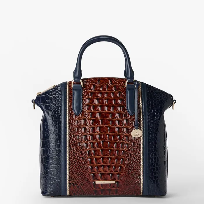 Brahmin Satchels Large Duxbury Satchel Navy Vesper 8211 Women
