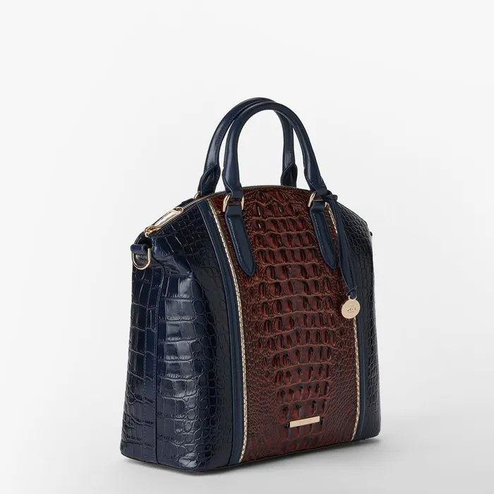 Brahmin Satchels Large Duxbury Satchel Navy Vesper 8211 Women Brahmin Satchels Large Duxbury Satchel Navy Vesper 8211 Women