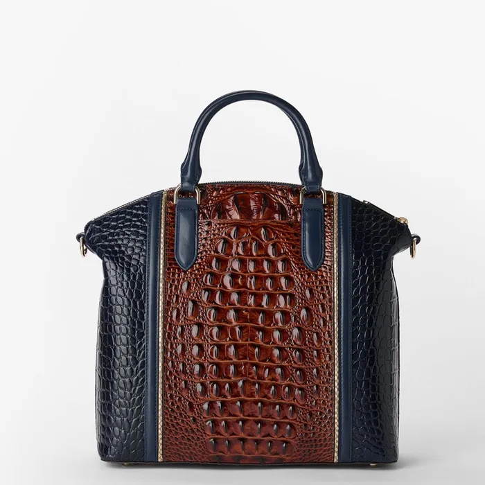 Brahmin Satchels Large Duxbury Satchel Navy Vesper 8211 Women Brahmin Satchels Large Duxbury Satchel Navy Vesper 8211 Women