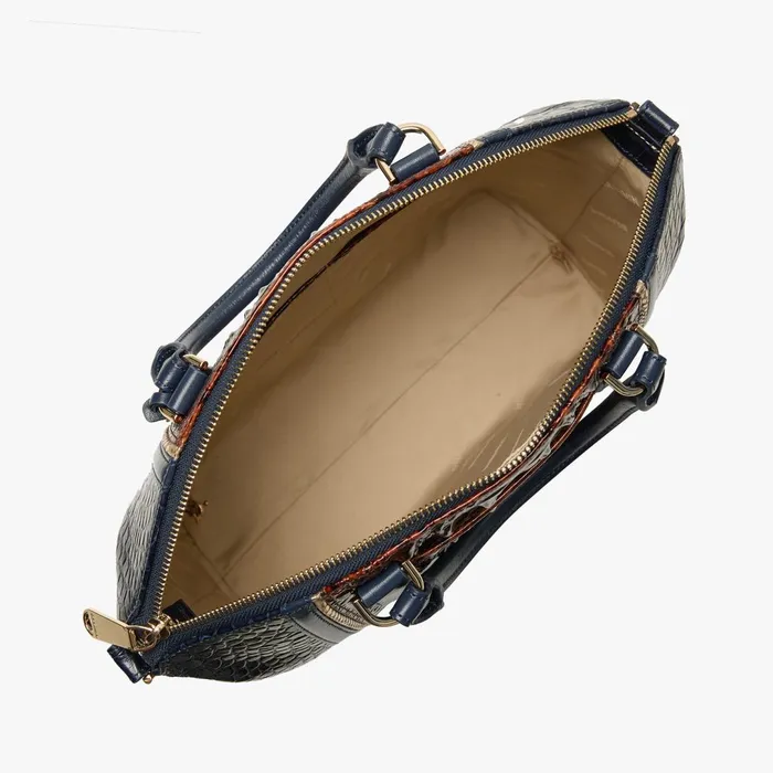 Brahmin Satchels Large Duxbury Satchel Navy Vesper 8211 Women Brahmin Satchels Large Duxbury Satchel Navy Vesper 8211 Women