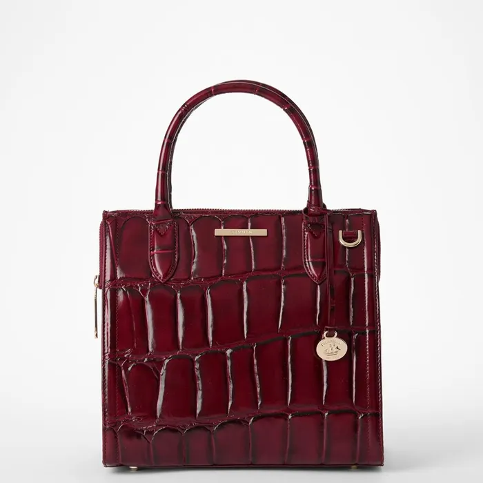 Brahmin Satchels Small Caroline Merlot Nerina 8211 Women
