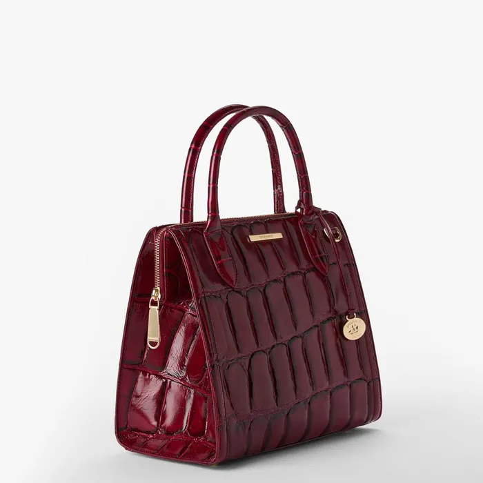Brahmin Satchels Small Caroline Merlot Nerina 8211 Women