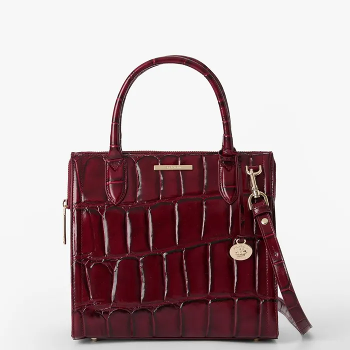 Brahmin Satchels Small Caroline Merlot Nerina 8211 Women