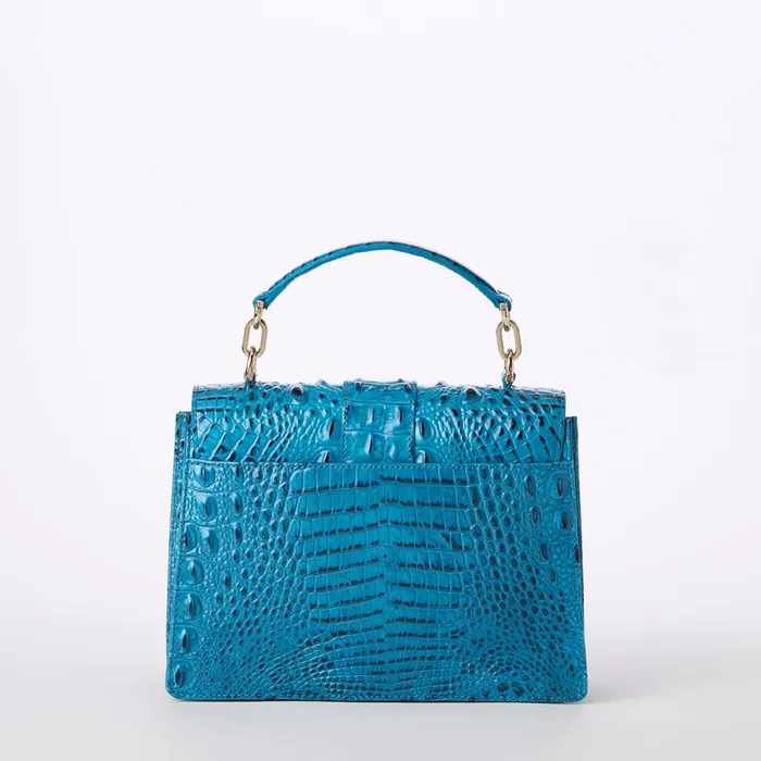 Brahmin Satchels Small Hallie Vibrant Azure 8211 Women Brahmin Satchels Small Hallie Vibrant Azure 8211 Women