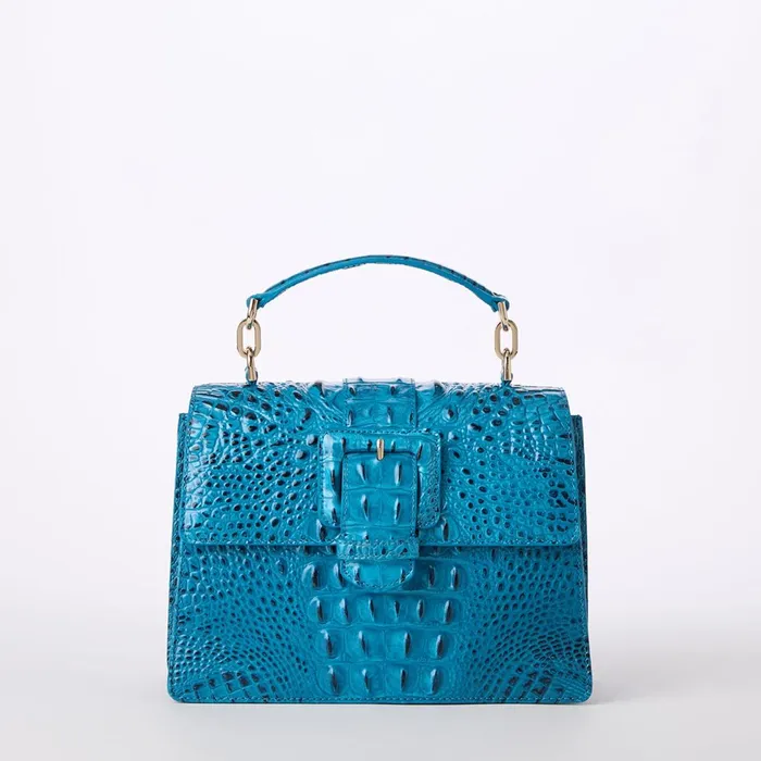 Brahmin Satchels Small Hallie Vibrant Azure 8211 Women Brahmin Satchels Small Hallie Vibrant Azure 8211 Women