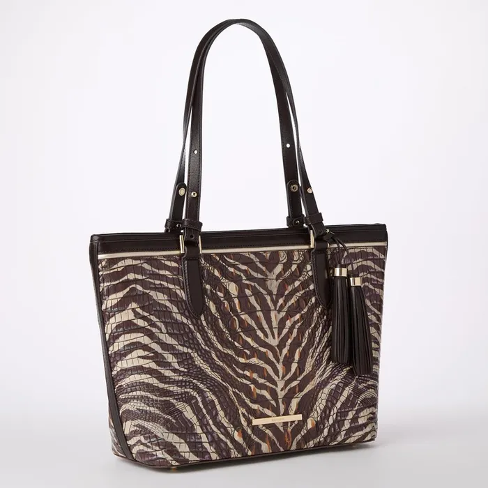 Brahmin Totes and Carryalls Medium Asher Coffee Bengal 8211 Women Brahmin Totes and Carryalls Medium Asher Coffee Bengal 8211 Women