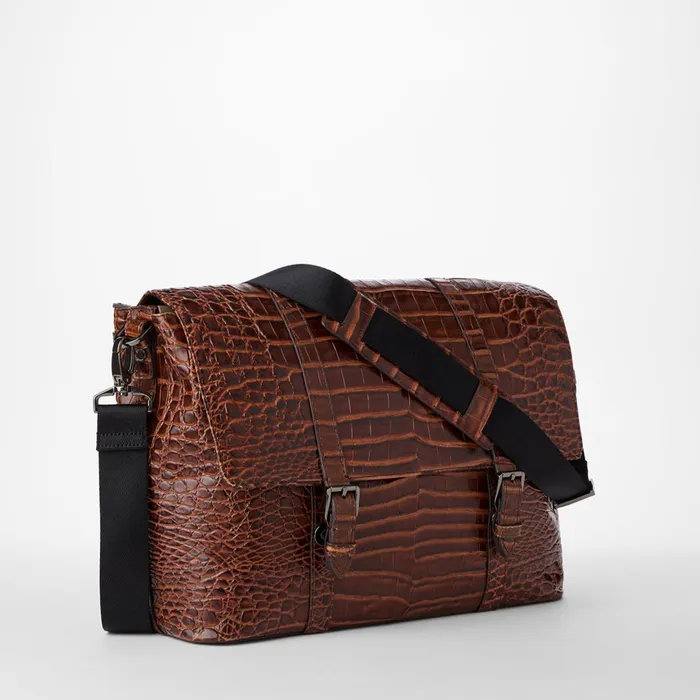 Brahmin Travel Mason Messenger Chestnut Baypoint 8211 MenWomen