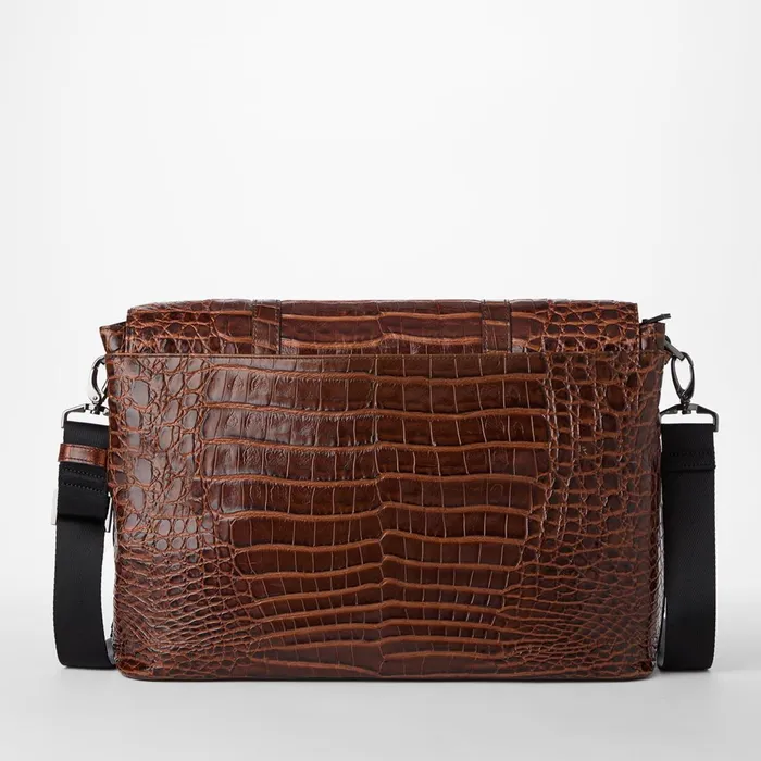 Brahmin Travel Mason Messenger Chestnut Baypoint 8211 MenWomen