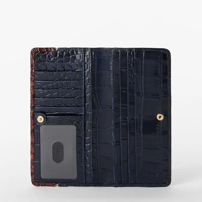 Brahmin Wallets and Wristlets Ady Wallet Navy Vesper 8211 Women Brahmin Wallets and Wristlets Ady Wallet Navy Vesper 8211 Women