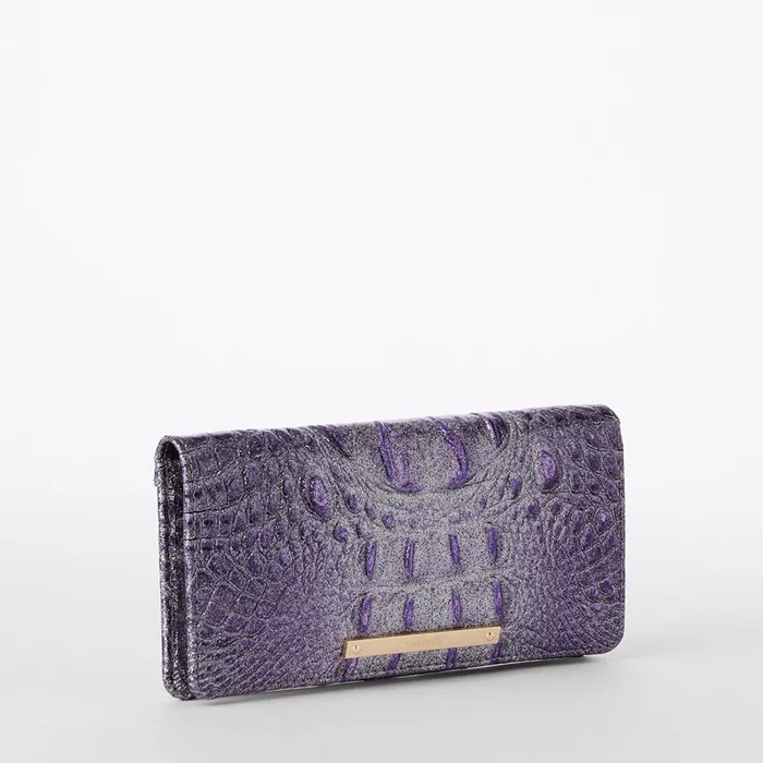 Brahmin Wallets and Wristlets Ady Wallet Purple Glitter Melbourne 8211 Women Brahmin Wallets and Wristlets Ady Wallet Purple Glitter Melbourne 8211 Women