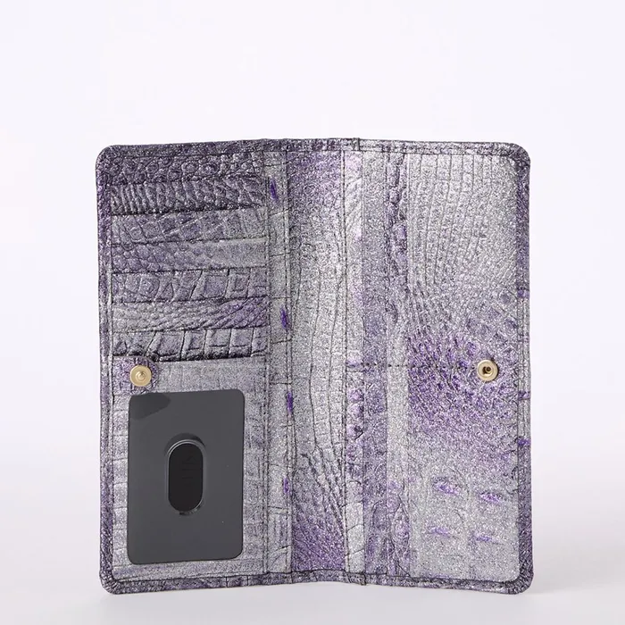 Brahmin Wallets and Wristlets Ady Wallet Purple Glitter Melbourne 8211 Women Brahmin Wallets and Wristlets Ady Wallet Purple Glitter Melbourne 8211 Women