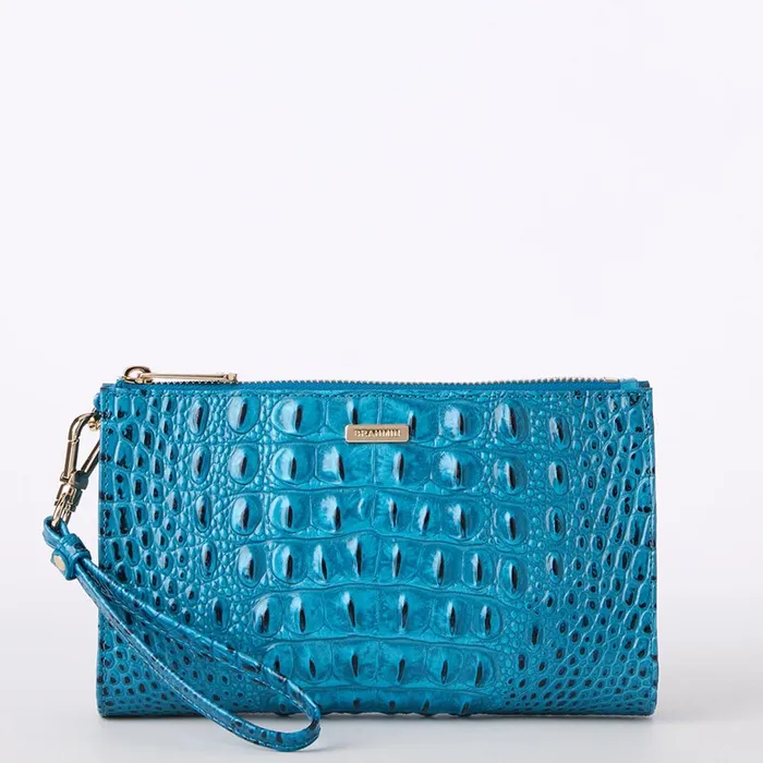 Brahmin Wallets and Wristlets Daisy Vibrant Azure 8211 Women