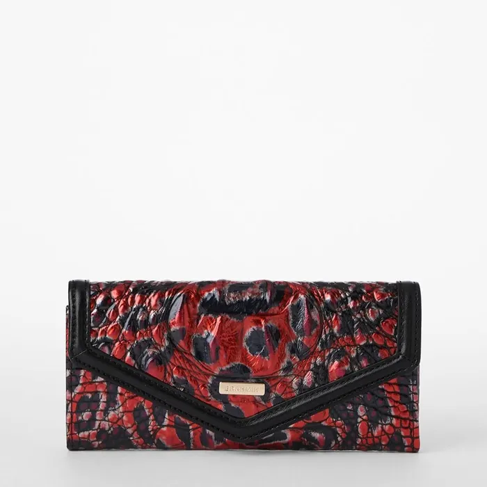 Brahmin Wallets and Wristlets Veronica Red Leopardess 8211 Women