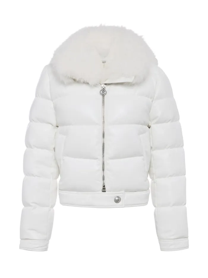 Bretton Puffer Jacket White Women L039Agence Outerwear Bretton Puffer Jacket White Women L039Agence Outerwear