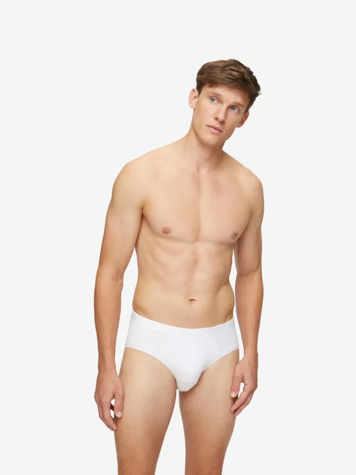 Briefs Men Derek Rose Briefs Alex Micro Modal Stretch White