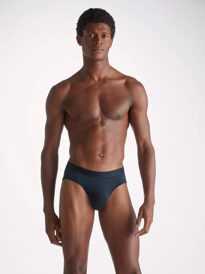 Briefs Men Derek Rose Briefs Jack Pima Cotton Stretch Navy