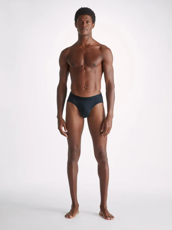 Briefs Men Derek Rose Briefs Jack Pima Cotton Stretch Navy