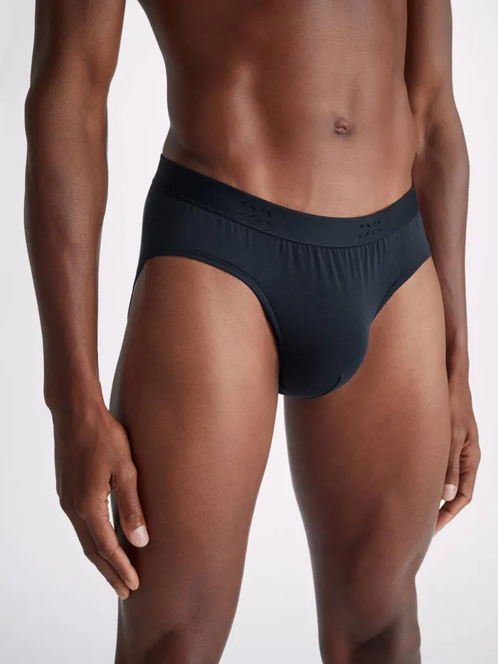 Briefs Men Derek Rose Briefs Jack Pima Cotton Stretch Navy
