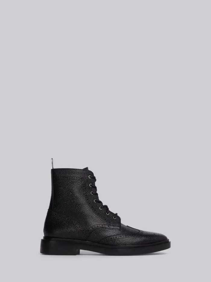 Broguedetail Ankle Boots Black Women Thom Browne Boots