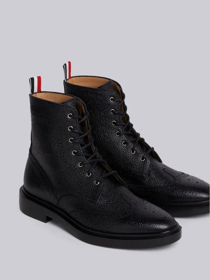 Broguedetail Ankle Boots Black Women Thom Browne Boots Broguedetail Ankle Boots Black Women Thom Browne Boots