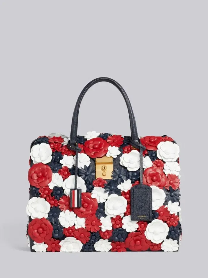 Calf Leather Flower Mr Thom Multicolor WomenMen Thom Browne Handbags and Totes Calf Leather Flower Mr Thom Multicolor WomenMen Thom Browne Handbags and Totes